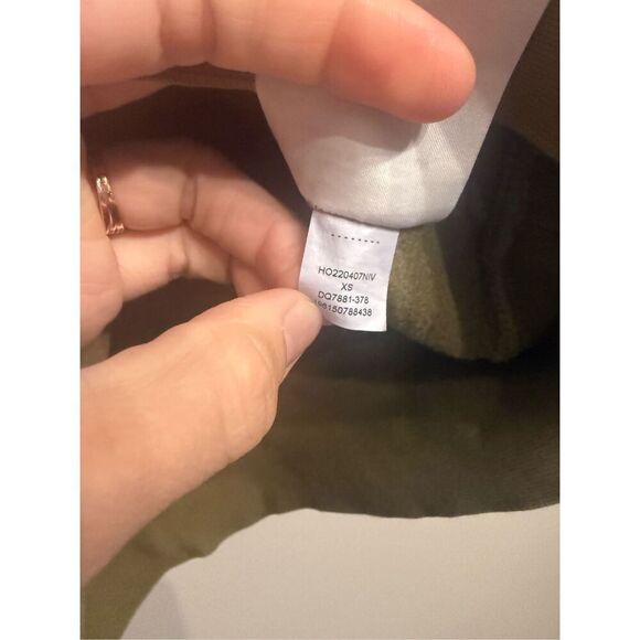 Jordan Olive Green 23 Engineered Fleece Drawstring Pullover Hoodie Size XS - Picture 6 of 6